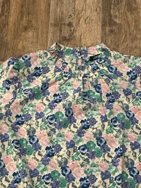 NWT BTFBM Light Floral Blouse - Pastel Pink, Blue & Green